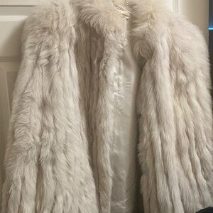 Vintage Elegant Blue Fox Fur Coat L?